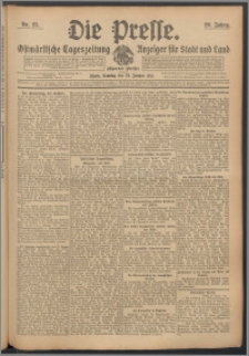 Die Presse 1911, Jg. 29, Nr. 25 Zweites Blatt, Drittes Blatt, Viertes Blatt