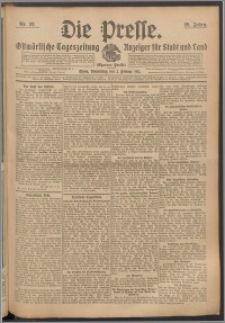Die Presse 1911, Jg. 29, Nr. 28 Zweites Blatt, Drittes Blatt