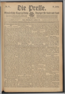 Die Presse 1911, Jg. 29, Nr. 34 Zweites Blatt, Drittes Blatt