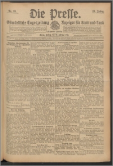 Die Presse 1911, Jg. 29, Nr. 35 Zweites Blatt, Drittes Blatt