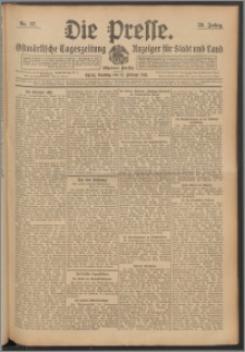 Die Presse 1911, Jg. 29, Nr. 37 Zweites Blatt, Drittes Blatt, Viertes Blatt