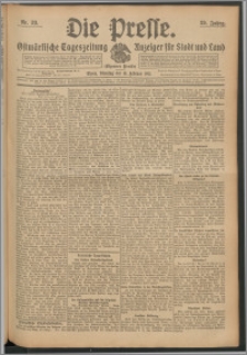 Die Presse 1911, Jg. 29, Nr. 38 Zweites Blatt, Drittes Blatt