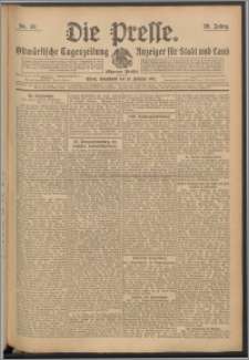 Die Presse 1911, Jg. 29, Nr. 42 Zweites Blatt, Drittes Blatt