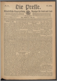Die Presse 1911, Jg. 29, Nr. 51 Zweites Blatt, Drittes Blatt