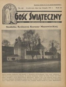 Gość Świąteczny 1931.11.08 R. XXXV nr 45