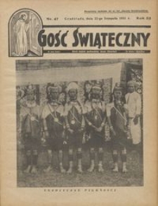 Gość Świąteczny 1931.11.22 R. XXXV nr 47