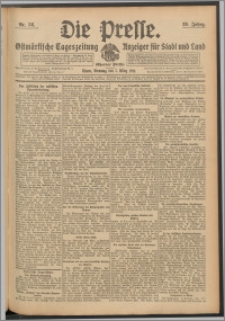 Die Presse 1911, Jg. 29, Nr. 56 Zweites Blatt, Drittes Blatt