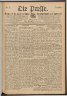Die Presse 1911, Jg. 29, Nr. 57 Zweites Blatt, Drittes Blatt