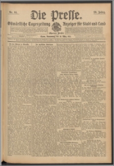 Die Presse 1911, Jg. 29, Nr. 64 Zweites Blatt, Drittes Blatt