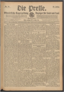 Die Presse 1911, Jg. 29, Nr. 65 Zweites Blatt, Drittes Blatt
