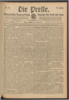 Die Presse 1911, Jg. 29, Nr. 72 Zweites Blatt, Drittes Blatt