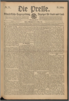 Die Presse 1911, Jg. 29, Nr. 75 Zweites Blatt, Drittes Blatt