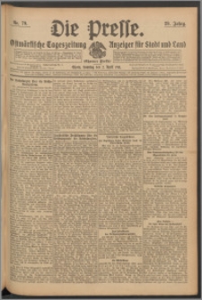 Die Presse 1911, Jg. 29, Nr. 79 Zweites Blatt, Drittes Blatt, Viertes Blatt, Fünftes Blatt