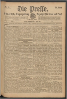 Die Presse 1911, Jg. 29, Nr. 81 Zweites Blatt, Drittes Blatt