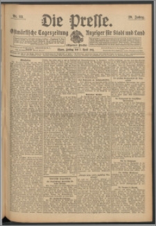 Die Presse 1911, Jg. 29, Nr. 83 Zweites Blatt, Drittes Blatt