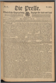 Die Presse 1911, Jg. 29, Nr. 84 Zweites Blatt, Drittes Blatt