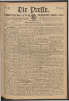 Die Presse 1911, Jg. 29, Nr. 85 Zweites Blatt, Drittes Blatt, Viertes Blatt, Fünftes Blatt