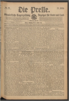 Die Presse 1911, Jg. 29, Nr. 86 Zweites Blatt, Drittes Blatt, Viertes Blatt