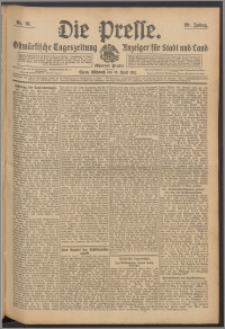 Die Presse 1911, Jg. 29, Nr. 91 Zweites Blatt, Drittes Blatt