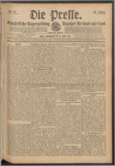 Die Presse 1911, Jg. 29, Nr. 92 Zweites Blatt, Drittes Blatt