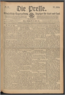 Die Presse 1911, Jg. 29, Nr. 96 Zweites Blatt, Drittes Blatt