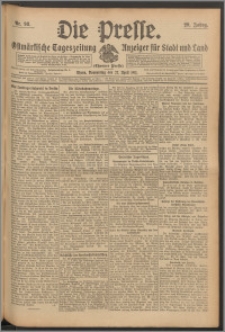 Die Presse 1911, Jg. 29, Nr. 98 Zweites Blatt, Drittes Blatt