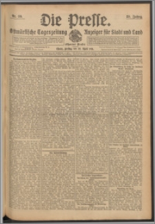 Die Presse 1911, Jg. 29, Nr. 99 Zweites Blatt, Drittes Blatt
