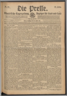 Die Presse 1911, Jg. 29, Nr. 101 Zweites Blatt, Drittes Blatt, Viertes Blatt, Fünftes Blatt