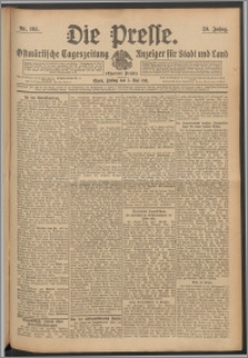 Die Presse 1911, Jg. 29, Nr. 105 Zweites Blatt, Drittes Blatt