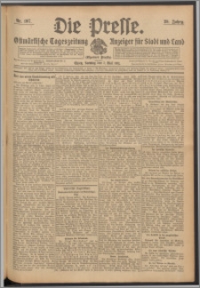 Die Presse 1911, Jg. 29, Nr. 107 Zweites Blatt, Drittes Blatt, Viertes Blatt