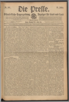 Die Presse 1911, Jg. 29, Nr. 108 Zweites Blatt, Drittes Blatt