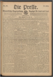 Die Presse 1911, Jg. 29, Nr. 109 Zweites Blatt, Drittes Blatt