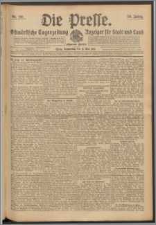 Die Presse 1911, Jg. 29, Nr. 110 Zweites Blatt, Drittes Blatt