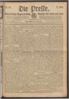 Die Presse 1911, Jg. 29, Nr. 125 Zweites Blatt, Drittes Blatt