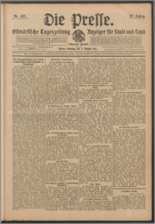 Die Presse 1911, Jg. 29, Nr. 183 Zweites Blatt, Drittes Blatt, Viertes Blatt