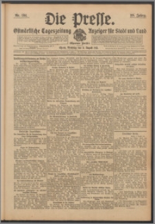 Die Presse 1911, Jg. 29, Nr. 184 Zweites Blatt, Drittes Blatt