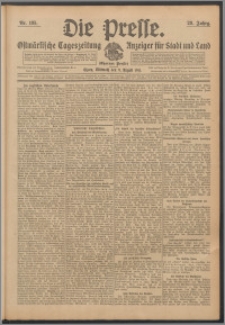 Die Presse 1911, Jg. 29, Nr. 185 Zweites Blatt, Drittes Blatt