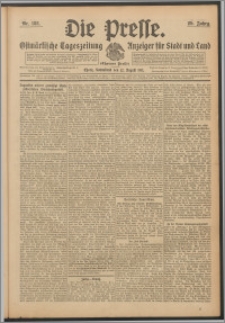 Die Presse 1911, Jg. 29, Nr. 188 Zweites Blatt, Drittes Blatt