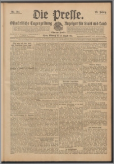 Die Presse 1911, Jg. 29, Nr. 191 Zweites Blatt, Drittes Blatt