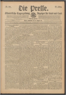 Die Presse 1911, Jg. 29, Nr. 194 Zweites Blatt, Drittes Blatt