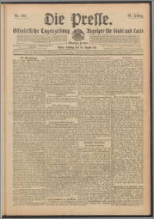 Die Presse 1911, Jg. 29, Nr. 195 Zweites Blatt, Drittes Blatt, Viertes Blatt, Fünftes Blatt