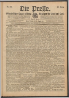 Die Presse 1911, Jg. 29, Nr. 196 Zweites Blatt, Drittes Blatt