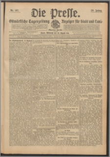 Die Presse 1911, Jg. 29, Nr. 197 Zweites Blatt, Drittes Blatt