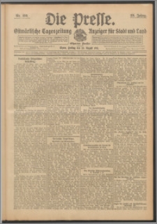 Die Presse 1911, Jg. 29, Nr. 199 Zweites Blatt, Drittes Blatt
