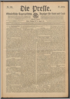 Die Presse 1911, Jg. 29, Nr. 202 Zweites Blatt, Drittes Blatt