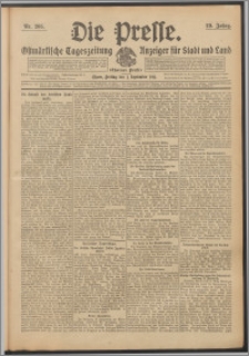 Die Presse 1911, Jg. 29, Nr. 205 Zweites Blatt, Drittes Blatt