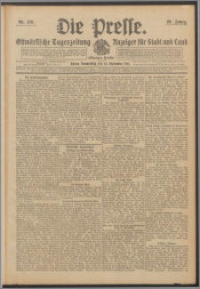 Die Presse 1911, Jg. 29, Nr. 216 Zweites Blatt, Drittes Blatt