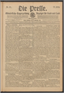 Die Presse 1911, Jg. 29, Nr. 217 Zweites Blatt, Drittes Blatt