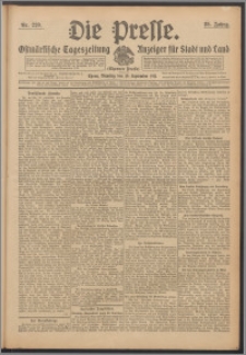 Die Presse 1911, Jg. 29, Nr. 220 Zweites Blatt, Drittes Blatt