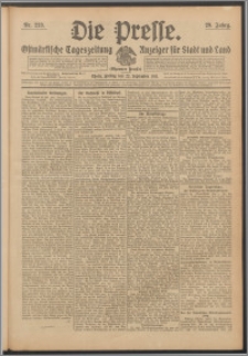 Die Presse 1911, Jg. 29, Nr. 223 Zweites Blatt, Drittes Blatt